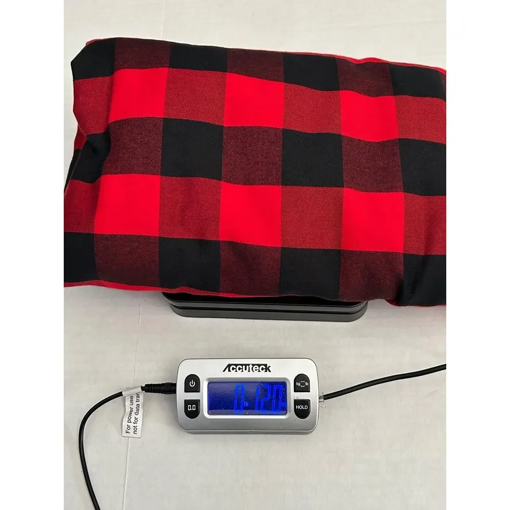 Disney Minnie Mouse Holiday Nightshirt 2X Red Black Buffalo Check Plaid Flannel - Picture 13 of 13